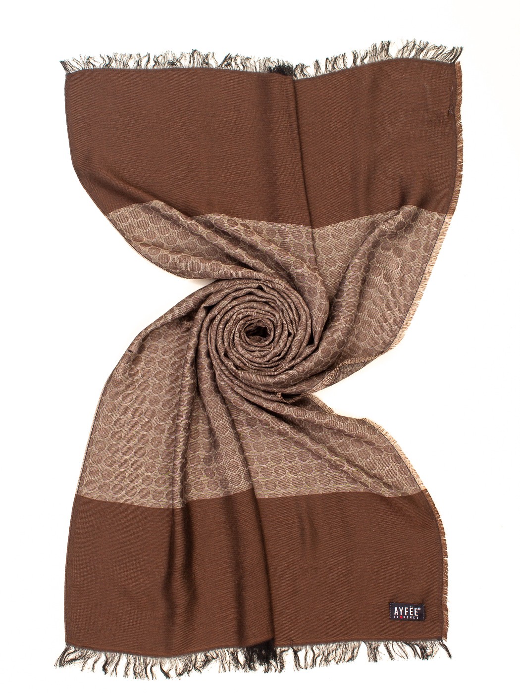 STOLA UOMO JACQUARD MICRO TIE, 180X40 - BEIGE
